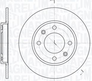 Magneti Marelli 361302040163 - Тормозной диск autospares.lv