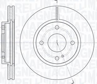 Magneti Marelli 361302040108 - Тормозной диск autospares.lv