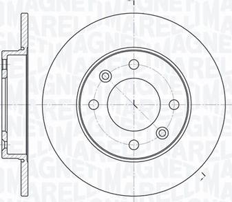 Magneti Marelli 361302040111 - Тормозной диск autospares.lv