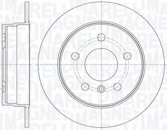 Magneti Marelli 361302040113 - Тормозной диск autospares.lv