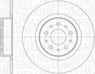 Magneti Marelli 361302040139 - Тормозной диск autospares.lv