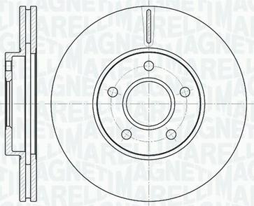 Magneti Marelli 361302040130 - Тормозной диск autospares.lv