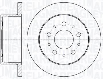 Magneti Marelli 361302040133 - Тормозной диск autospares.lv