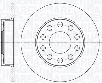 Magneti Marelli 361302040125 - Тормозной диск autospares.lv