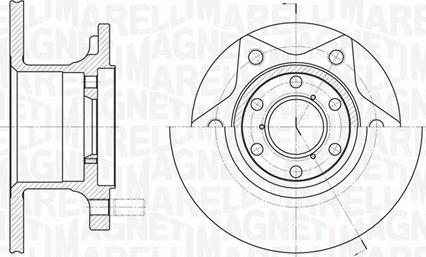 Magneti Marelli 361302040179 - Тормозной диск autospares.lv