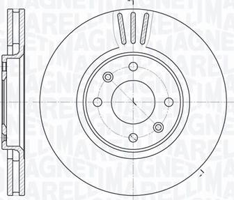 Magneti Marelli 361302040172 - Тормозной диск autospares.lv