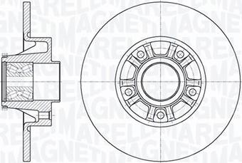 Magneti Marelli 361302040817 - Тормозной диск autospares.lv