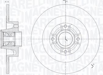 Magneti Marelli 361302040820 - Тормозной диск autospares.lv