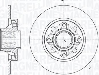 Magneti Marelli 361302040822 - Тормозной диск autospares.lv