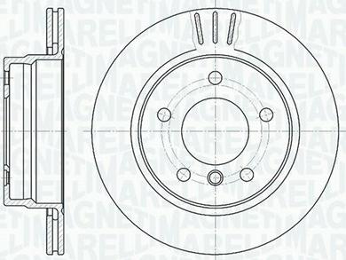 Magneti Marelli 361302040394 - Тормозной диск autospares.lv