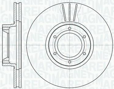 Magneti Marelli 361302040390 - Тормозной диск autospares.lv