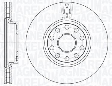 Magneti Marelli 361302040354 - Тормозной диск autospares.lv