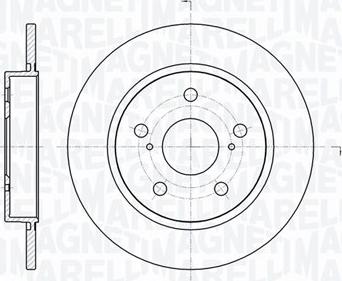 Magneti Marelli 361302040355 - Тормозной диск autospares.lv