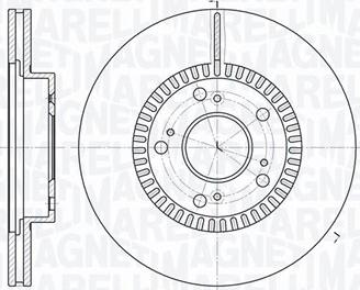 Magneti Marelli 361302040352 - Тормозной диск autospares.lv