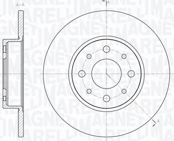 Magneti Marelli 361302040357 - Тормозной диск autospares.lv