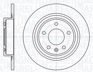 Magneti Marelli 361302040361 - Тормозной диск autospares.lv