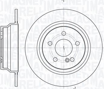 Magneti Marelli 361302040301 - Тормозной диск autospares.lv