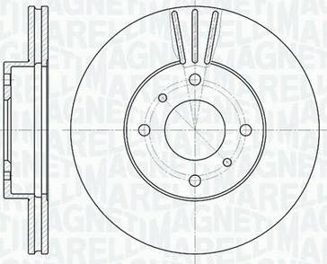 Magneti Marelli 361302040318 - Тормозной диск autospares.lv