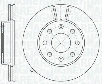 Magneti Marelli 361302040312 - Тормозной диск autospares.lv