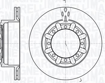 Magneti Marelli 361302040382 - Тормозной диск autospares.lv