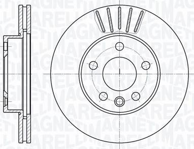 Magneti Marelli 361302040324 - Тормозной диск autospares.lv