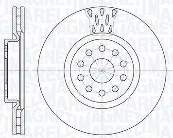 Magneti Marelli 361302040374 - Тормозной диск autospares.lv