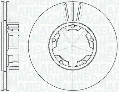 Magneti Marelli 361302040376 - Тормозной диск autospares.lv