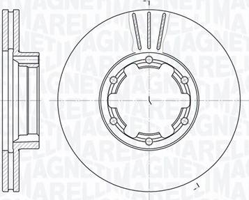 Magneti Marelli 361302040378 - Тормозной диск autospares.lv