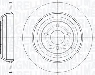 Magneti Marelli 361302040377 - Тормозной диск autospares.lv