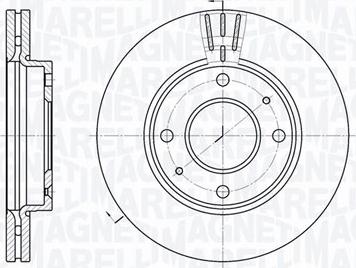 Magneti Marelli 361302040294 - Тормозной диск autospares.lv