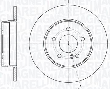 Magneti Marelli 361302040249 - Тормозной диск autospares.lv