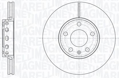 Magneti Marelli 361302040242 - Тормозной диск autospares.lv