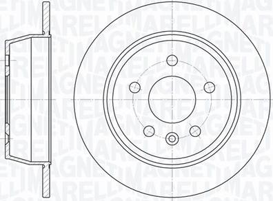 Magneti Marelli 361302040247 - Тормозной диск autospares.lv