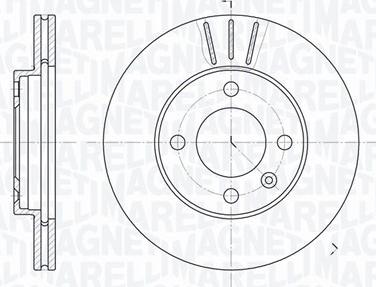 Magneti Marelli 361302040268 - Тормозной диск autospares.lv