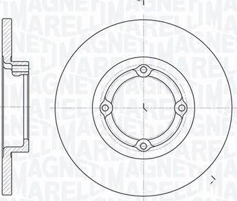 Magneti Marelli 361302040267 - Тормозной диск autospares.lv