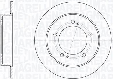 Magneti Marelli 361302040209 - Тормозной диск autospares.lv