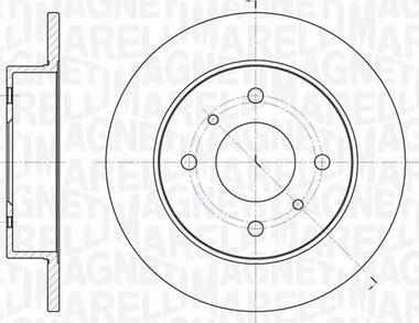 Magneti Marelli 361302040207 - Тормозной диск autospares.lv