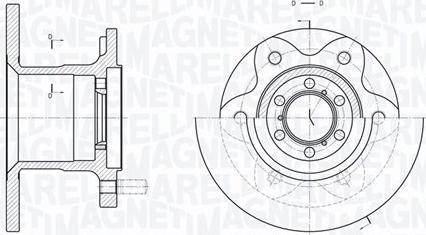 Magneti Marelli 361302040219 - Тормозной диск autospares.lv