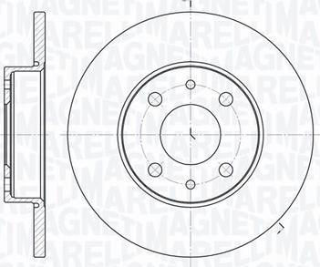 Magneti Marelli 361302040217 - Тормозной диск autospares.lv