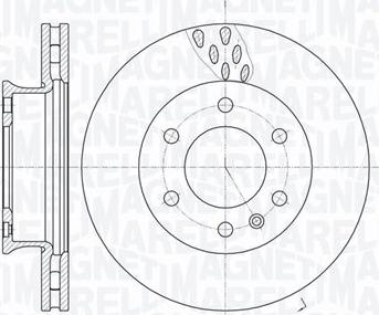 Magneti Marelli 361302040280 - Тормозной диск autospares.lv