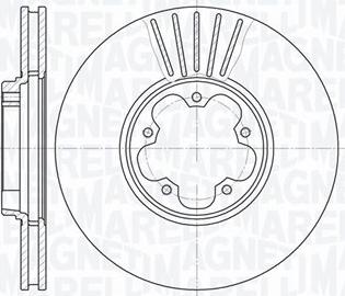 Magneti Marelli 361302040288 - Тормозной диск autospares.lv