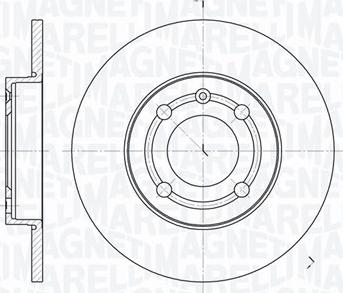 Magneti Marelli 361302040239 - Тормозной диск autospares.lv