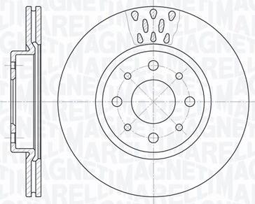 Magneti Marelli 361302040234 - Тормозной диск autospares.lv