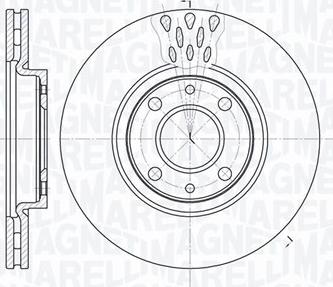 Magneti Marelli 361302040238 - Тормозной диск autospares.lv