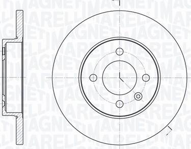 Magneti Marelli 361302040225 - Тормозной диск autospares.lv