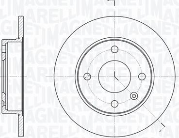 Magneti Marelli 361302040227 - Тормозной диск autospares.lv