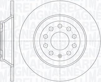 Magneti Marelli 361302040279 - Тормозной диск autospares.lv