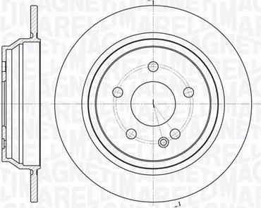 Magneti Marelli 361302040273 - Тормозной диск autospares.lv