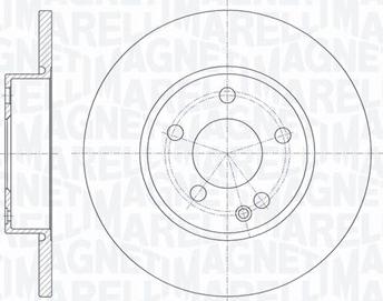 Magneti Marelli 361302040277 - Тормозной диск autospares.lv