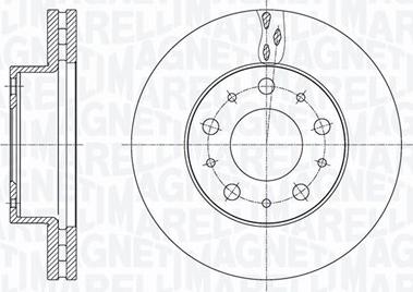 Magneti Marelli 361302040795 - Тормозной диск autospares.lv